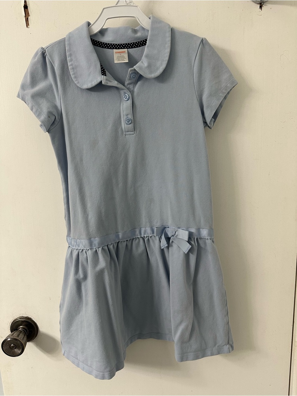 Gymboree Light Blue Polo Dress with Bow